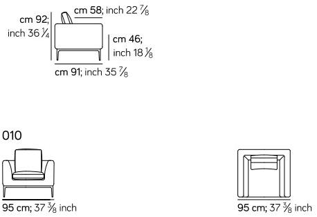 AMURA Кожаное кресло с подлокотниками Leonard Am024 010 - Вид №5