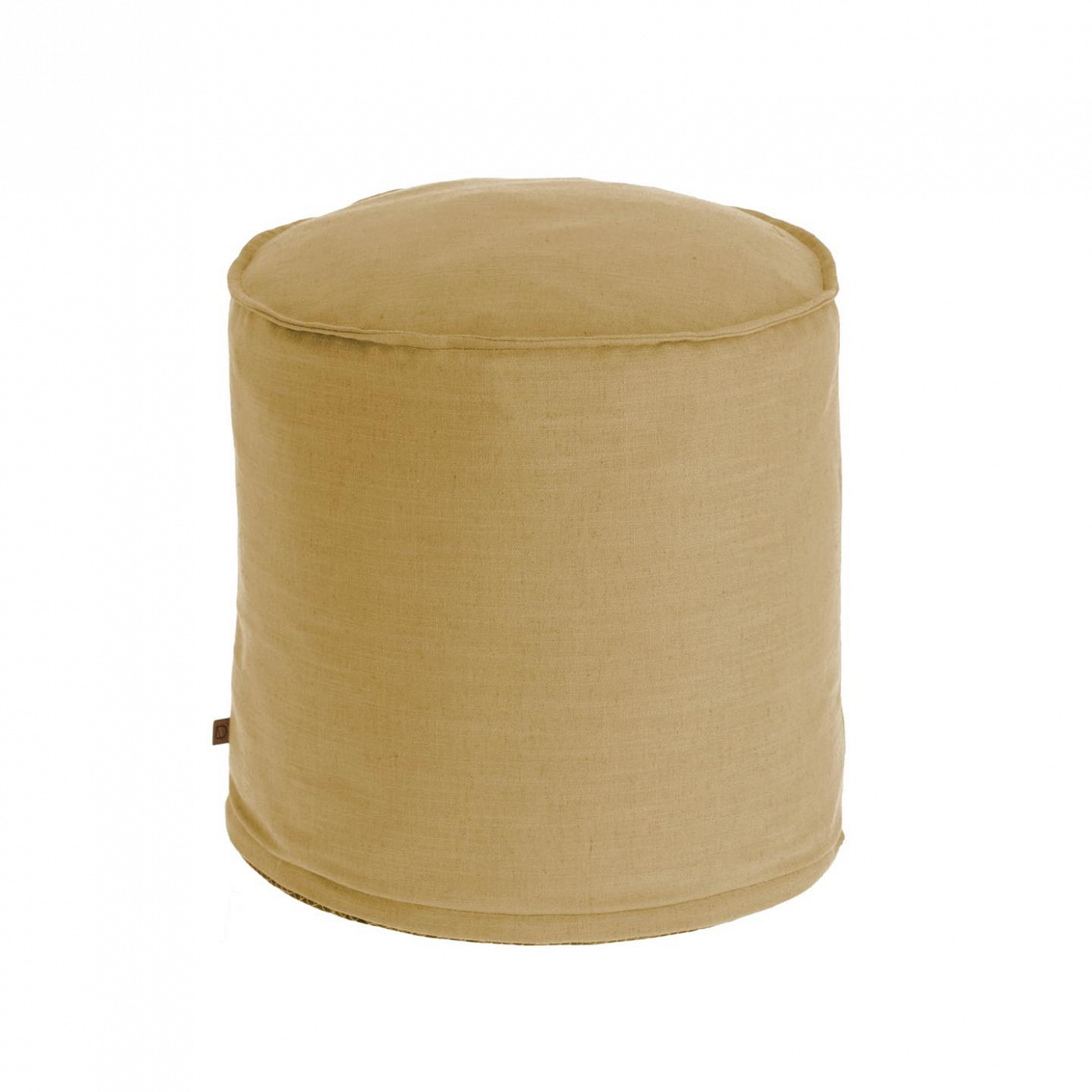 082592 Пуф Ø 42 см горчично-желтый La Forma Maelina  - Вид №1