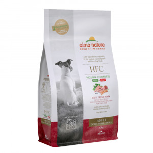 ПР0059785 Корм для собак XS-S Adult для карликовых и мелких пород, свежая свинина сух. 1,2кг Almo Nature