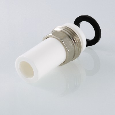 VTp.721.0.02506 Фитинг полипропиленовый – патрубок под накидную гайку Valtec 25 мм x 1"  - Вид №7