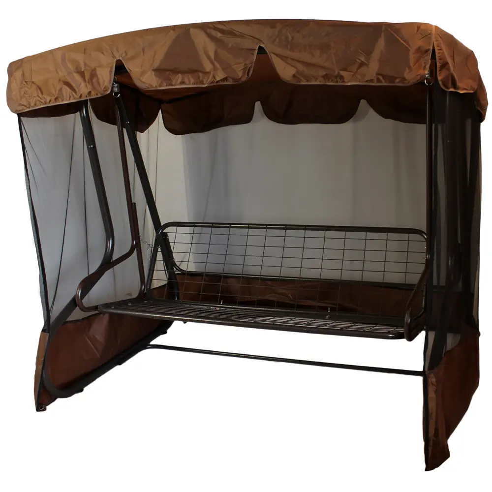 Качели садовые Вардэ 3-х местные (до 300 кг) коричневый GREENGARD STLM-2039733 - Вид №4