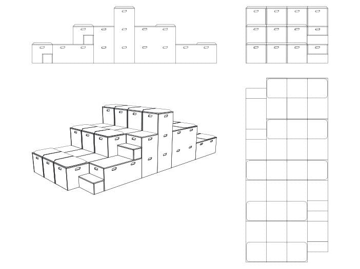 Высокий деревянный стул Bõln Kub ARCH-00135660 - Вид №7
