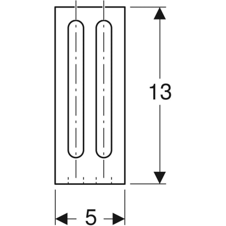 461.185.00.1 Монтажный кронштейн Geberit GIS 13 см x 13 см Geberit  - Вид №2