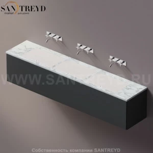 AELLM0CC32224YP Подвесная раковина настенная прямоугольная Agape Ell белая