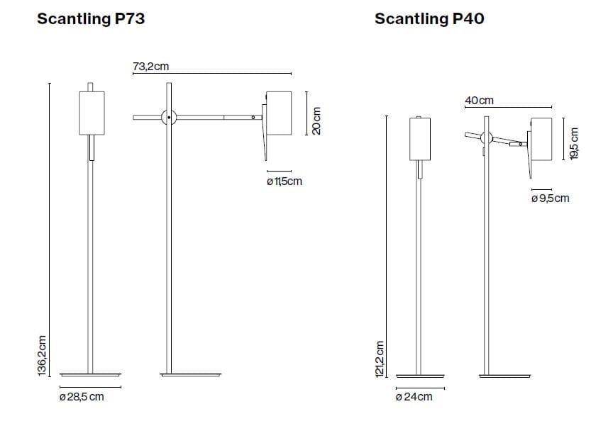 Торшер из металла и дерева Marset Брус ARCH-00075173 - Вид №3