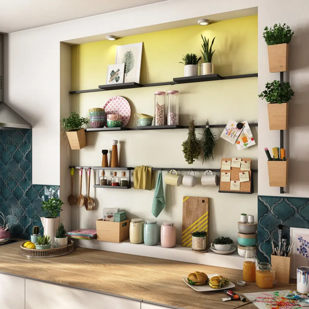 Универсальная полка Delinia ID для кухонного рейлинга 80135879 STLM-0013782 - Вид №7