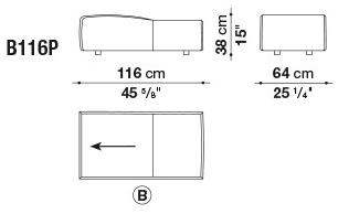 B&B Italia Модульный угловой диван из ткани Bend sun-id-1444225 - Вид №24