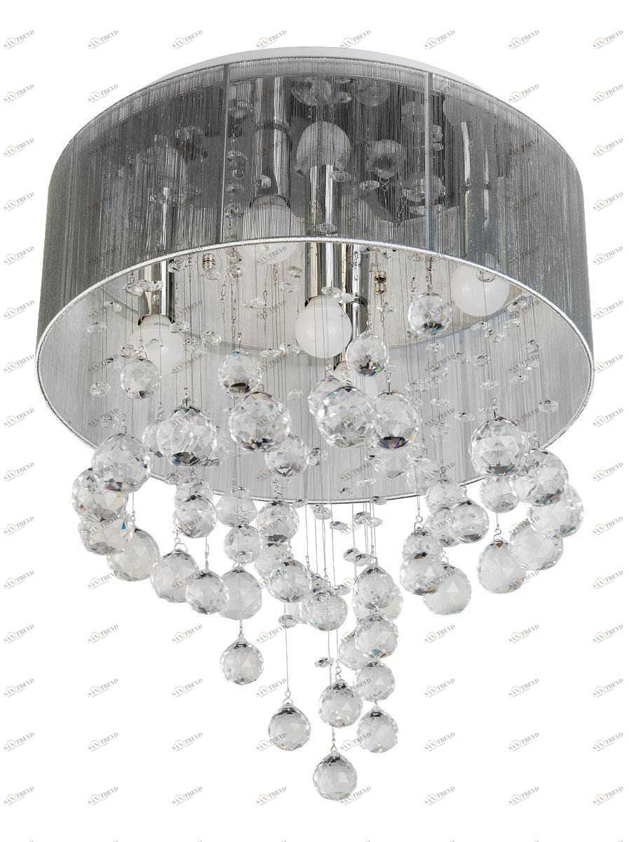 Потолочная люстра Toplight Mavis TL4100D-05CH TOPLIGHT ДИЗАЙНЕРСКИЕ, MAVIS, ДВУХЪЯРУСНЫЕ 183562 Серый 
