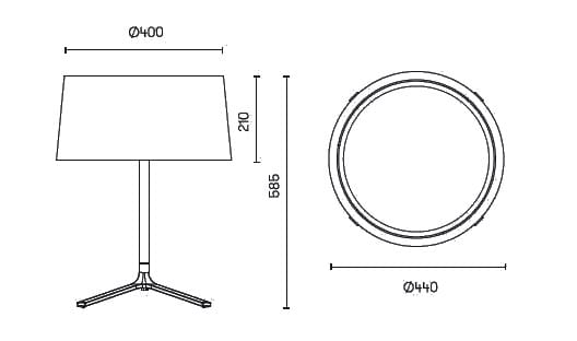 Ткань настольная лампа LedsC4 вестибюль ARCH-00145306 - Вид №9