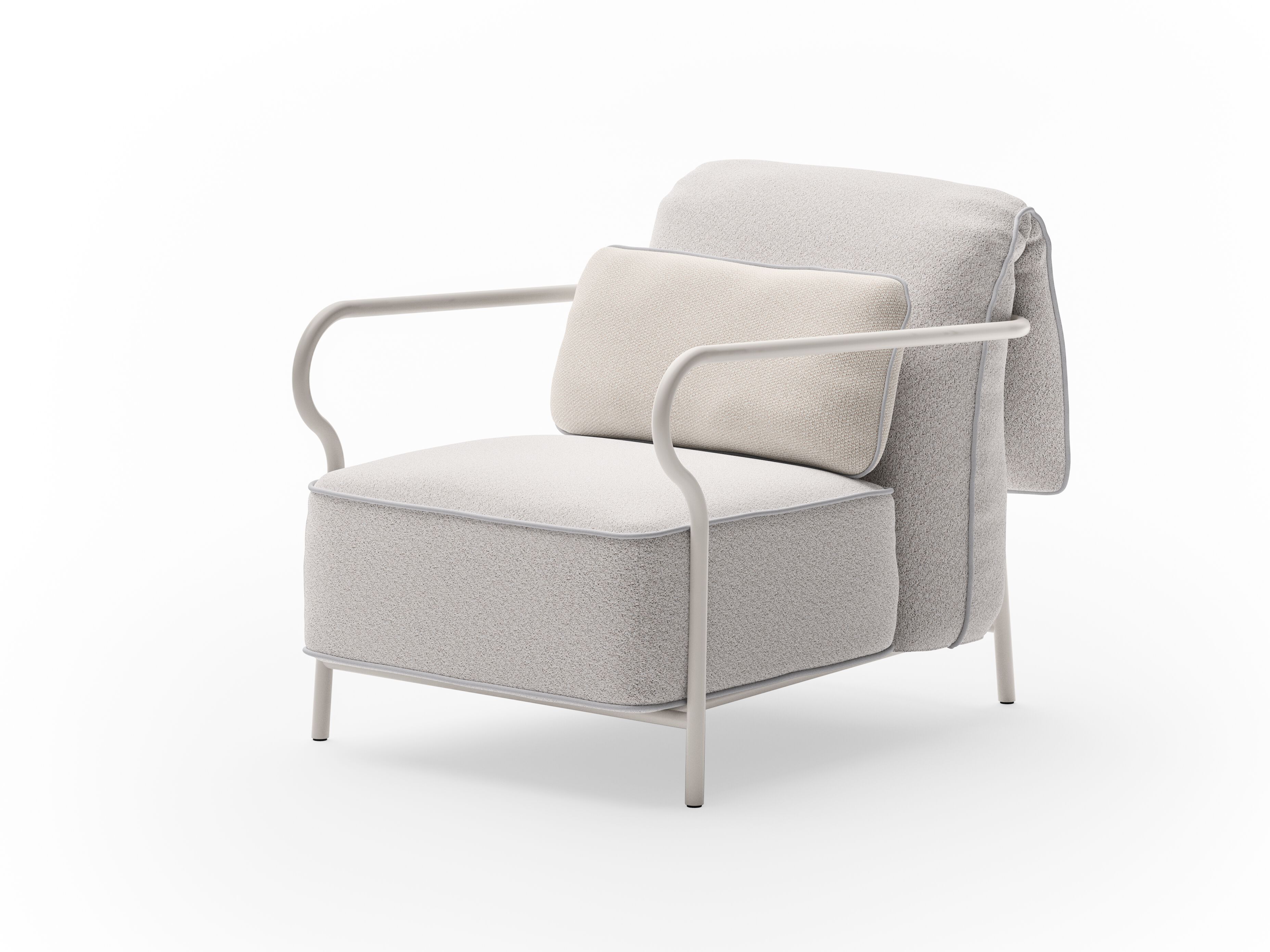 Алюминиевый садовый стул с подлокотниками Unopiù Salò ARCH-00033589 - Вид №1