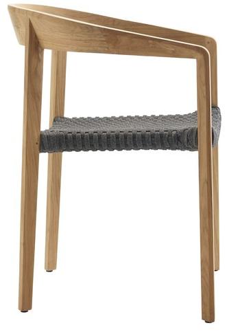 solpuri Штабелируемый стул из тикового дерева с подлокотниками Lodge sun-id-1511665 - Вид №1