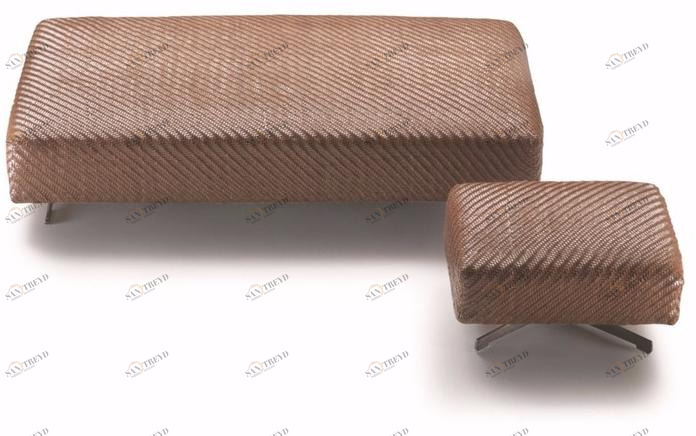 Flexform Прямоугольный пуф из кожи sun-id-1392718