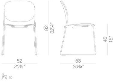 Lapalma Штабелируемый стул-санки из фанеры Olo S170 - Вид №3