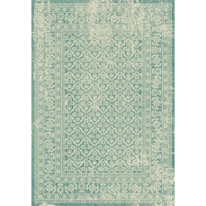 Ковер полипропилен Vintage 22209/644 80x150 см цвет бирюзовый 84339926 STLM-2049930
