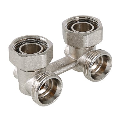 VT.345.NA.05 Узел нижнего подключения радиатора угловой Valtec 3/4", «евроконус» 