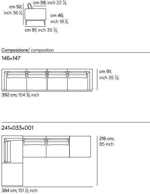 AMURA 2-местный тканевый диван Leonard Am024.045 - Вид №9