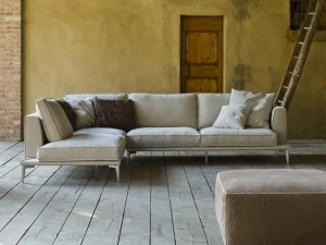 Flexstyle 3-х местный тканевый диван с шезлонгом