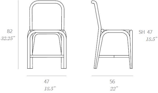 EXPORMIM Стул из ротанга Fontal T010 r - Вид №6