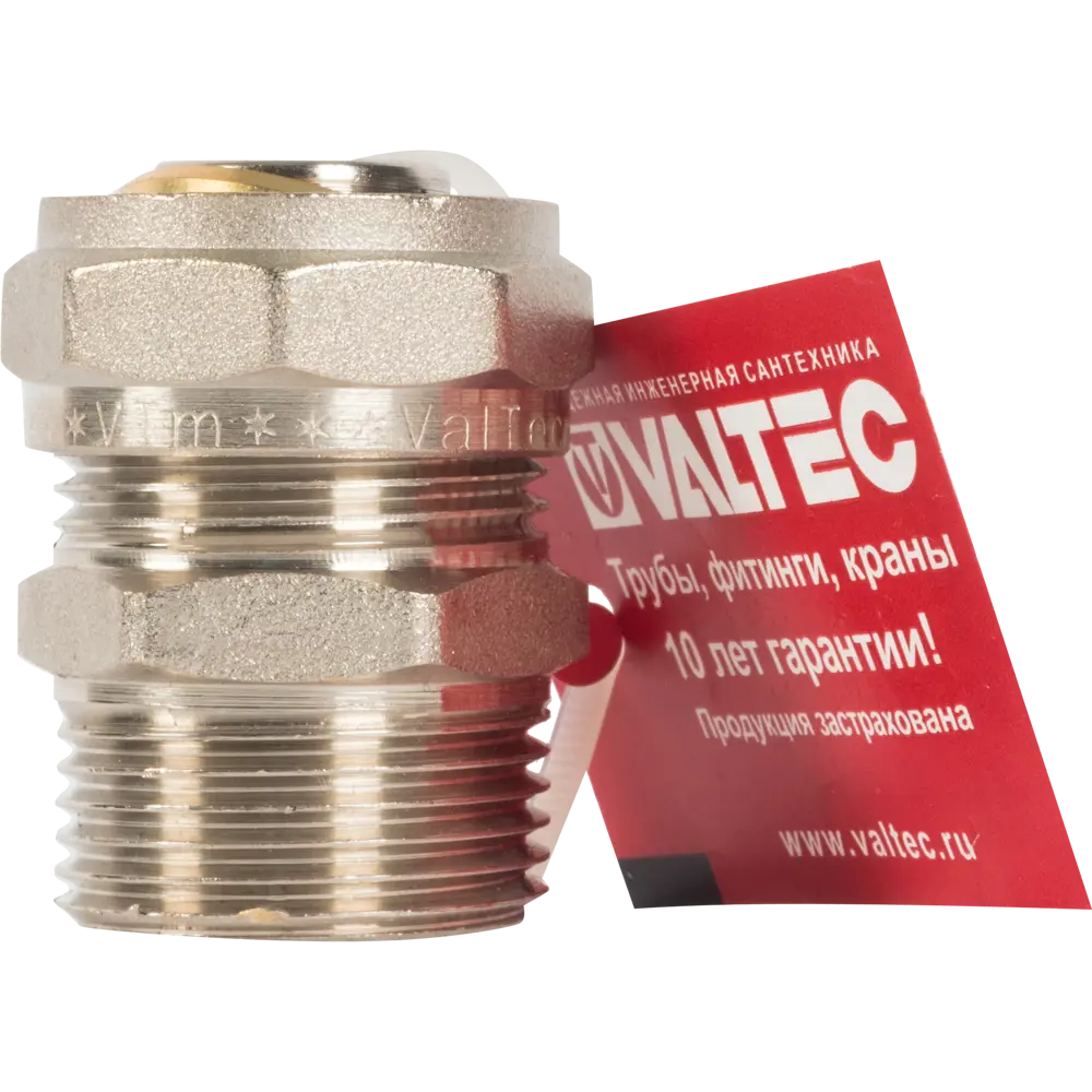 Переходник Valtec 1"x26 мм НР никелированная латунь VTM.301 10513205 STLM-2073836  - Вид №2