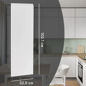Фасад кухонного шкафа Токио 32.9x102.1 см DELINIA ID МДФ цвет белый