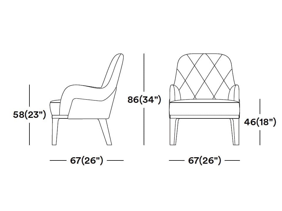 Тканевое кресло с подлокотниками Tirolo Gill ARCH-00032393 - Вид №6