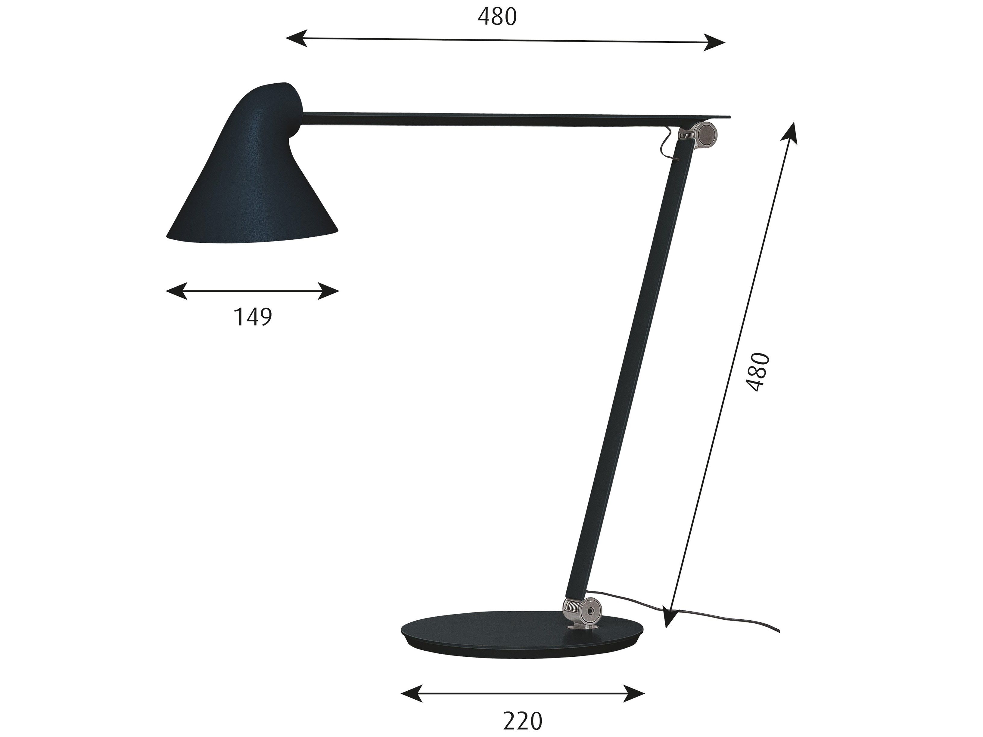 Регулируемая светодиодная настольная лампа NJP ARCH-00132191 - Вид №13