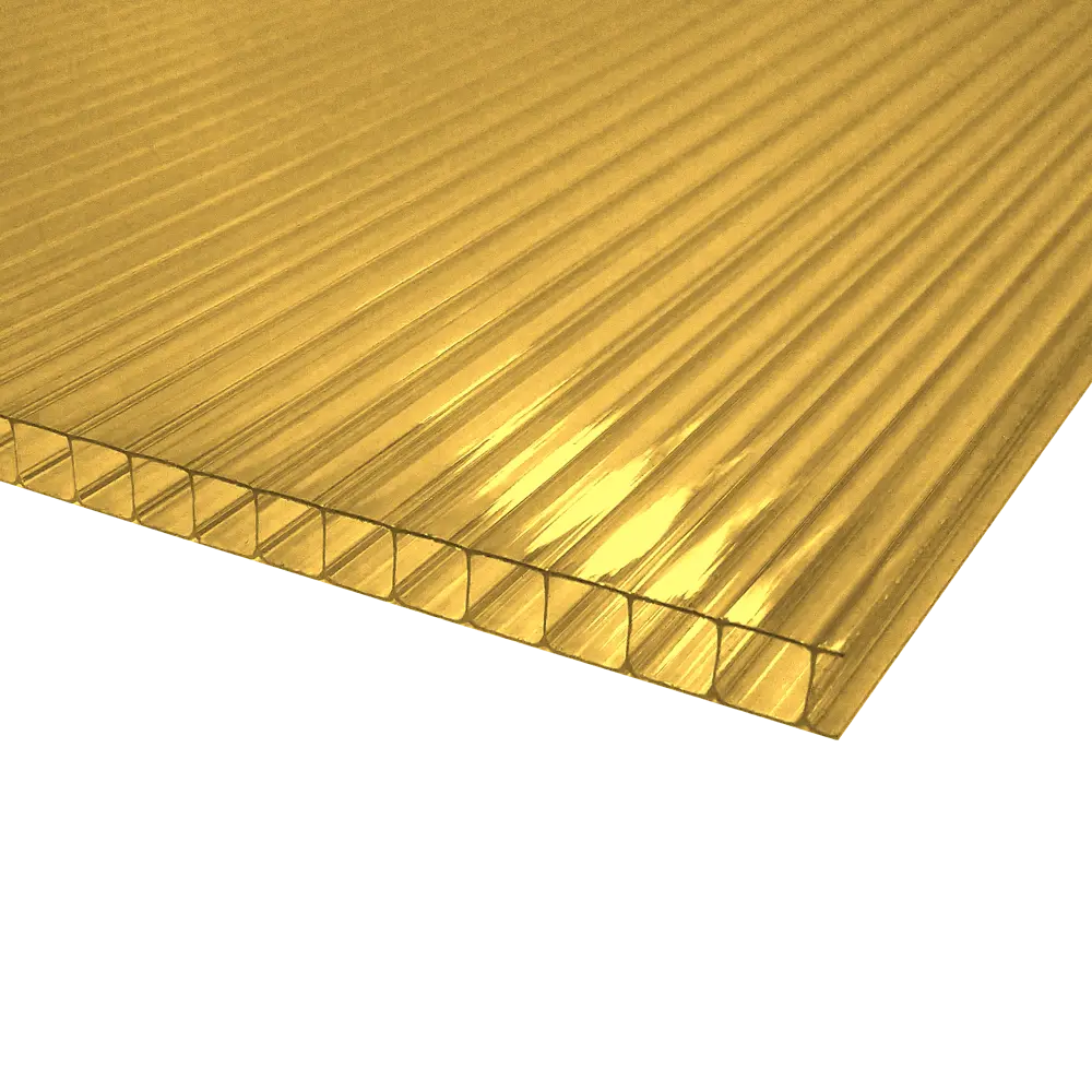 Поликарбонат сотовый 3000x2100x6 мм желтый 82432449 STLM-2066706 Santreyd 