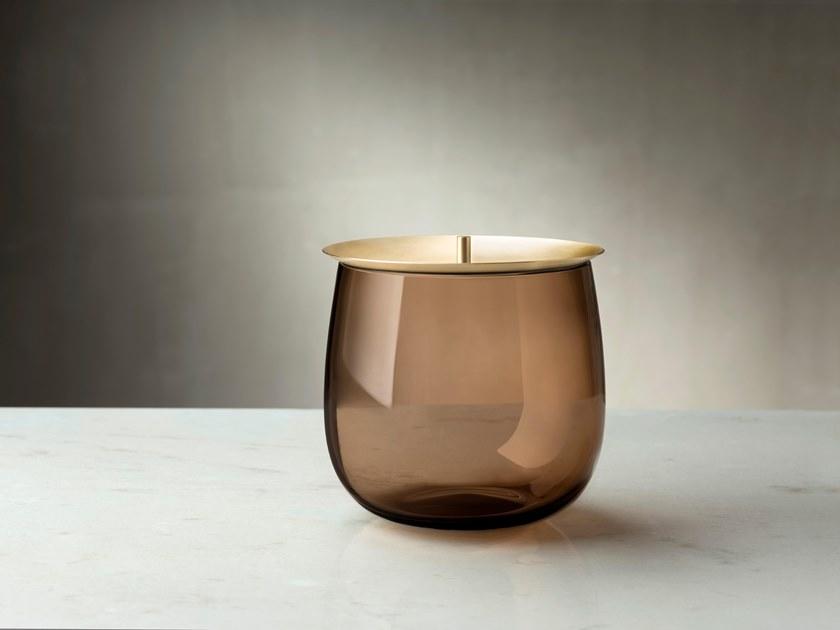 Хрустальный контейнер с латунной крышкой Beret Santreyd sun-id-1482285 - Вид №2