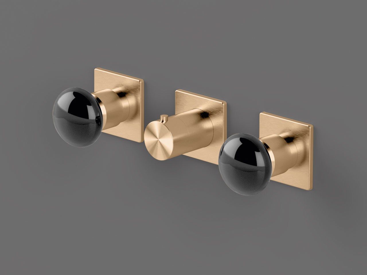 Нержавеющая сталь встраиваемый термостатический смеситель для душа с 3 отверстиями Radomonte Mirò ARCH-00092211 - Вид №11