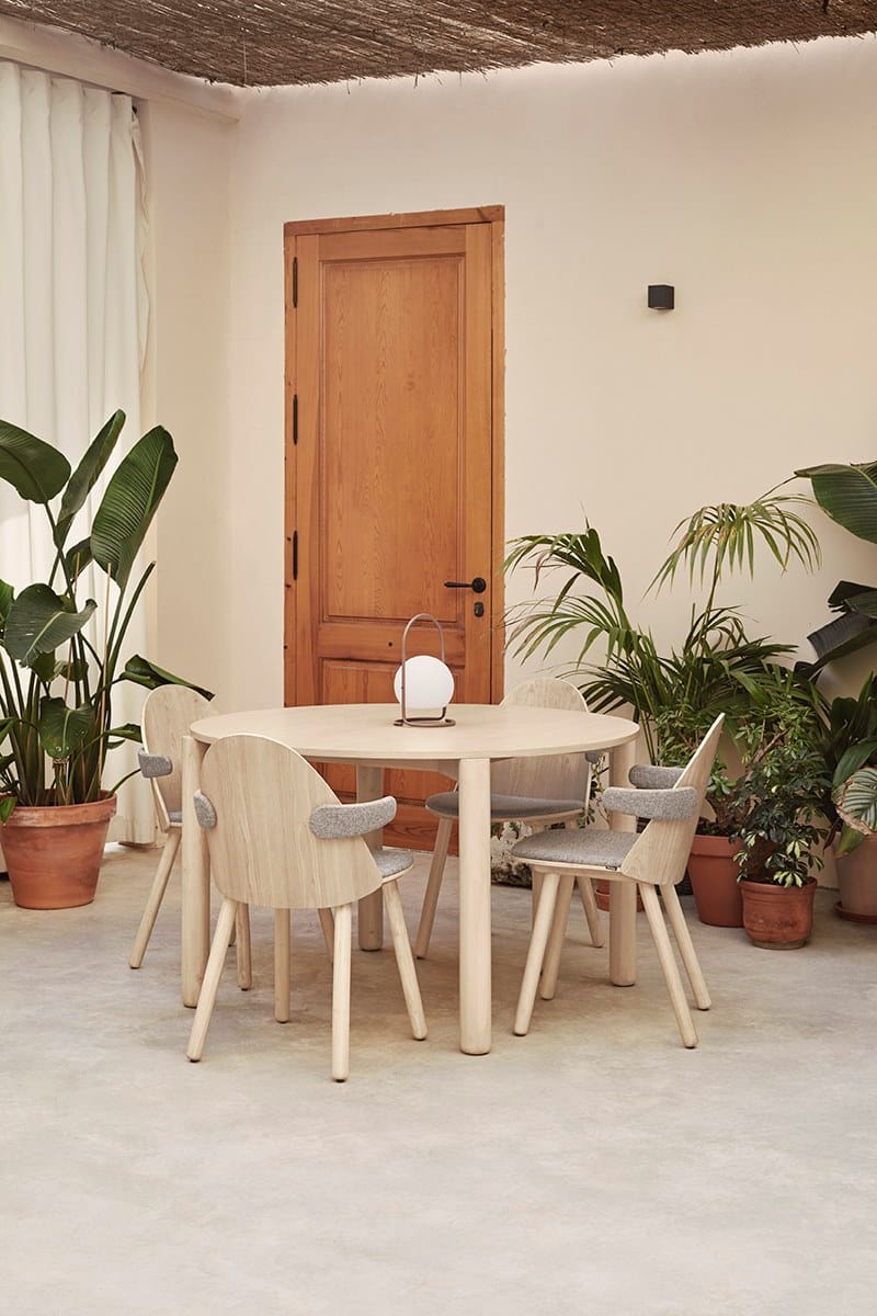 Деревянный стул с подлокотниками и встроенной подушкой TEULAT Uma ARCH-00123124 - Вид №6