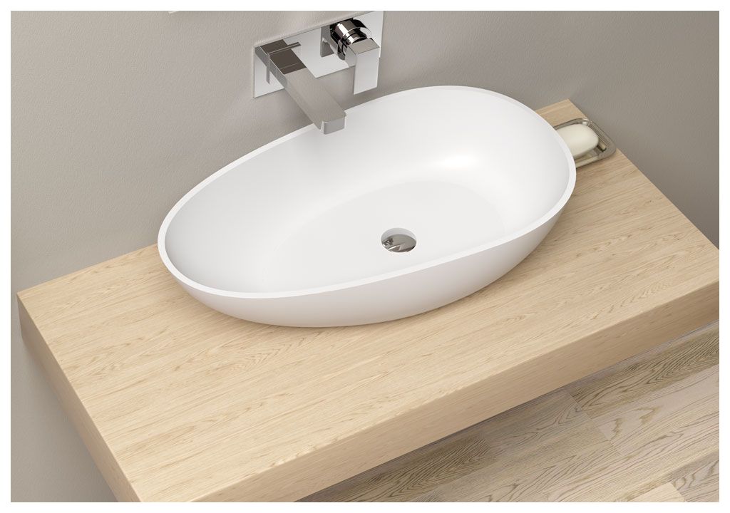 A20 Накладная раковина на столешницу  овальная Aquanet  - Вид №2