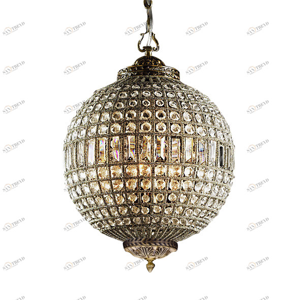 Подвесной светильник Casbah 3 ant.bass от Delight Collection KR0108P-3 antique brass DELIGHT COLLECTION ДИЗАЙНЕРСКИЕ 243639 Прозрачный;латунь 