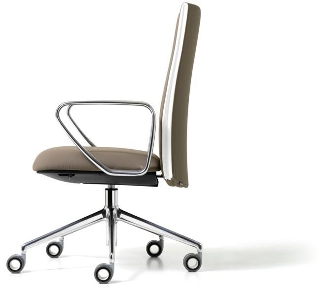 Diemme Регулируемое по высоте кресло руководителя из ткани на колесиках Velvet sun-id-1462720 - Вид №2