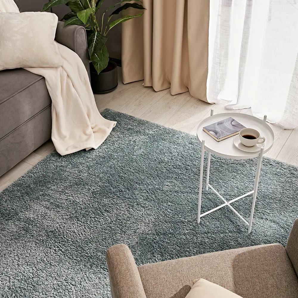 KREAFORTA Shaggy Bosfor - ковёр с длинным ворсом 80x150 см небесно-голубой 89394321 STLM-1568776 - Вид №5