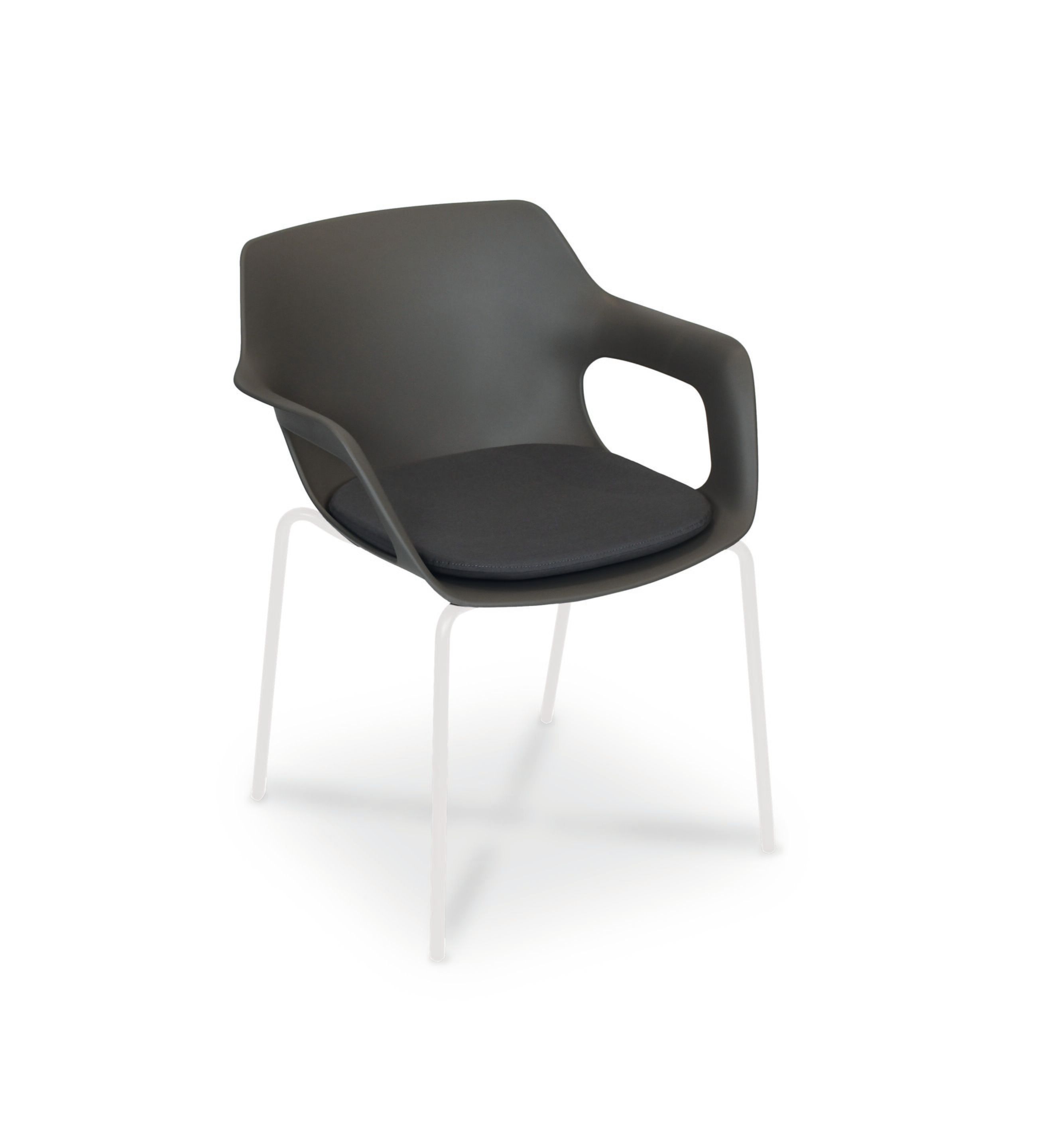 Рециркулированный пластиковый штабелируемый стул с подлокотниками FISCHER MÖBEL Tempus ARCH-00012753 - Вид №13