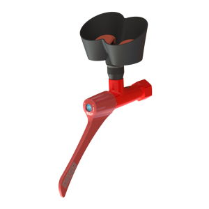 92190 Нержавеющий глазной душ с двумя головками и пусковым рычагом SANELA