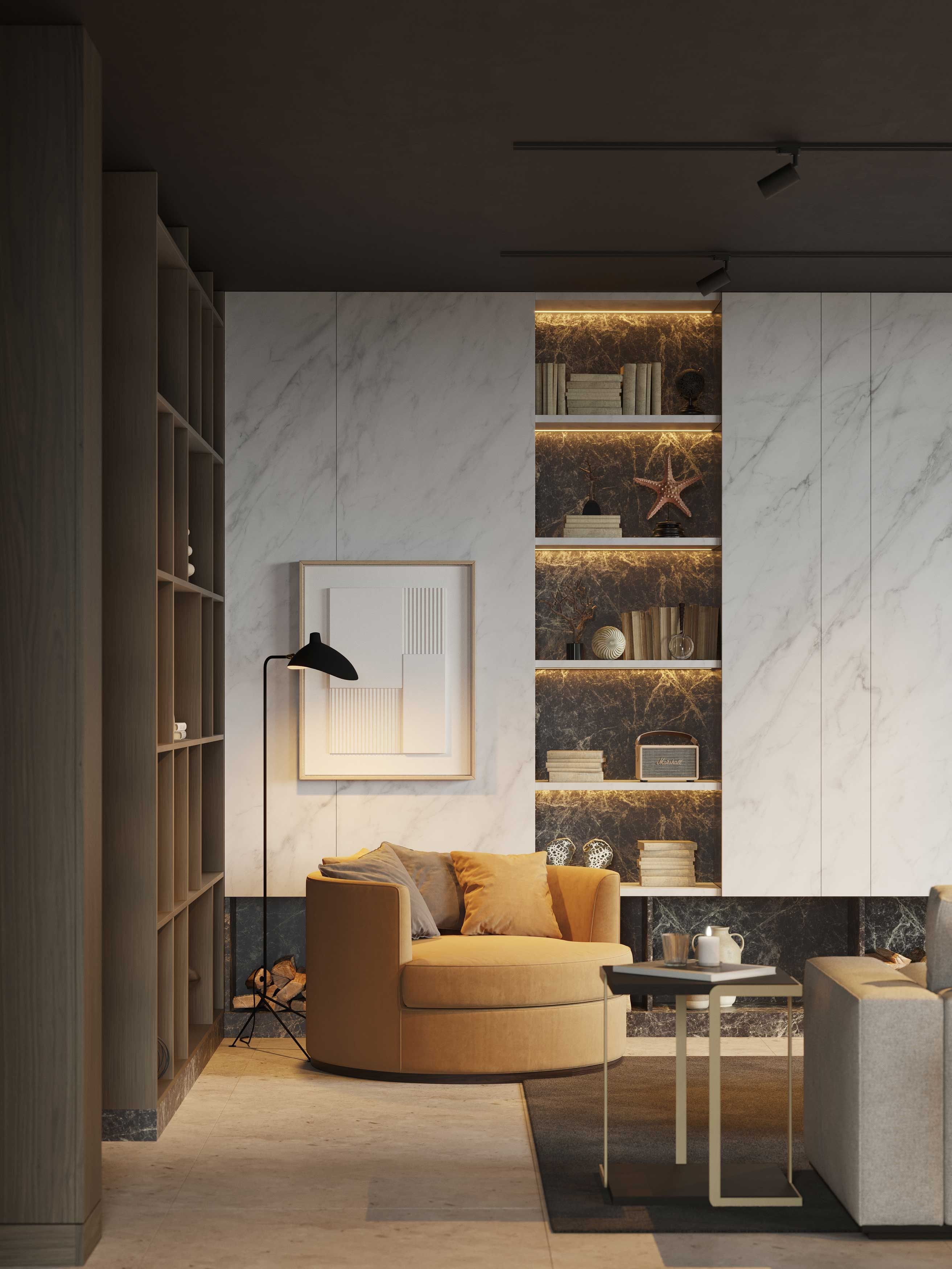 Бархатное кресло с подлокотниками Stylish Club ARCH-00054062 - Вид №7