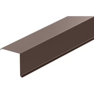 Планка торцевая 90x90x2000 мм 0.4 мм RAL 8017 коричневый