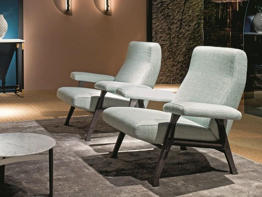 arflex Кресло с обивкой из ткани с подлокотниками Hall sun-id-1397682 - Вид №2