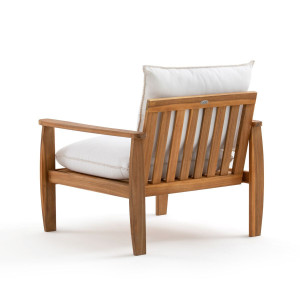 Тканевое садовое кресло с подлокотниками