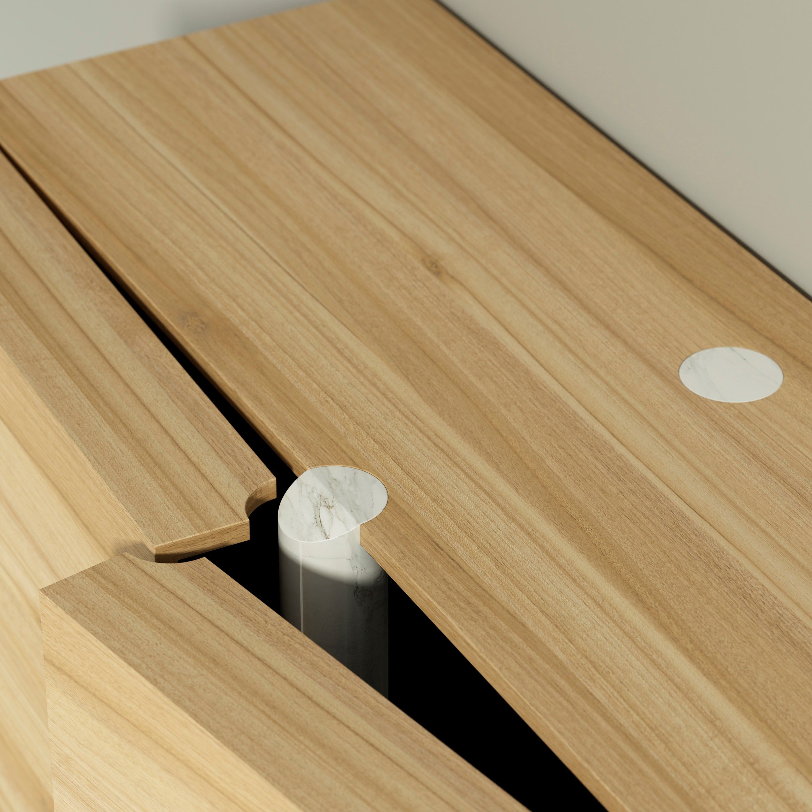 Деревянный шкаф с распашными дверями WUDA Pedra ARCH-00001184 - Вид №6