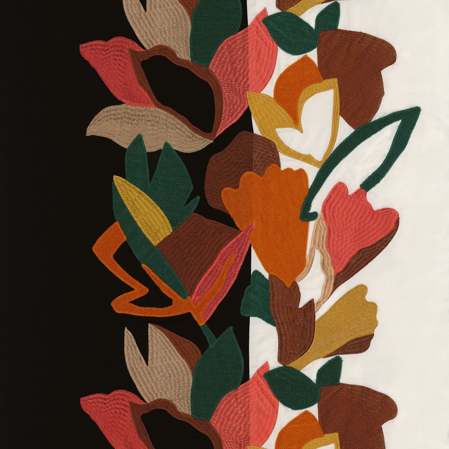 Хлопковая вышитая ткань с цветочным рисунком Casamance Xalapa ARCH-00085137 - Вид №5