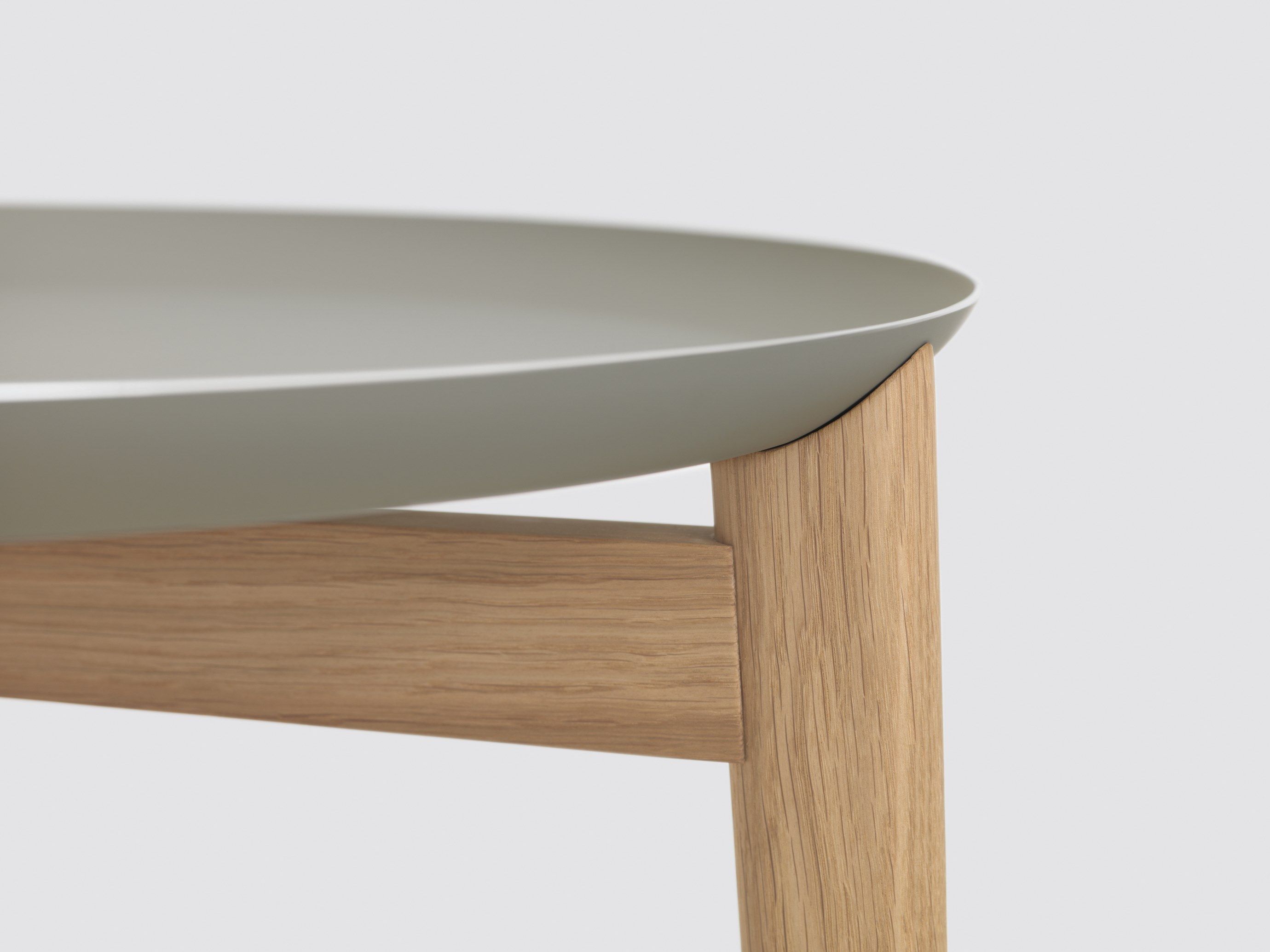 Деревянный круглый низкий журнальный столик ZEITRAUM PLAISIR ARCH-00010677 - Вид №6