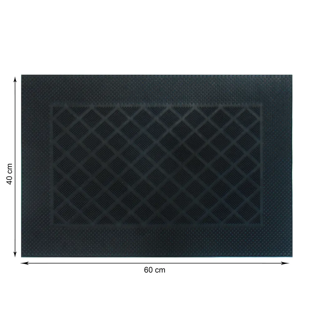Коврик грязезащитный резина Inspire Nahel 40x60 см цвет чёрный 81979306 STLM-2117544  - Вид №3