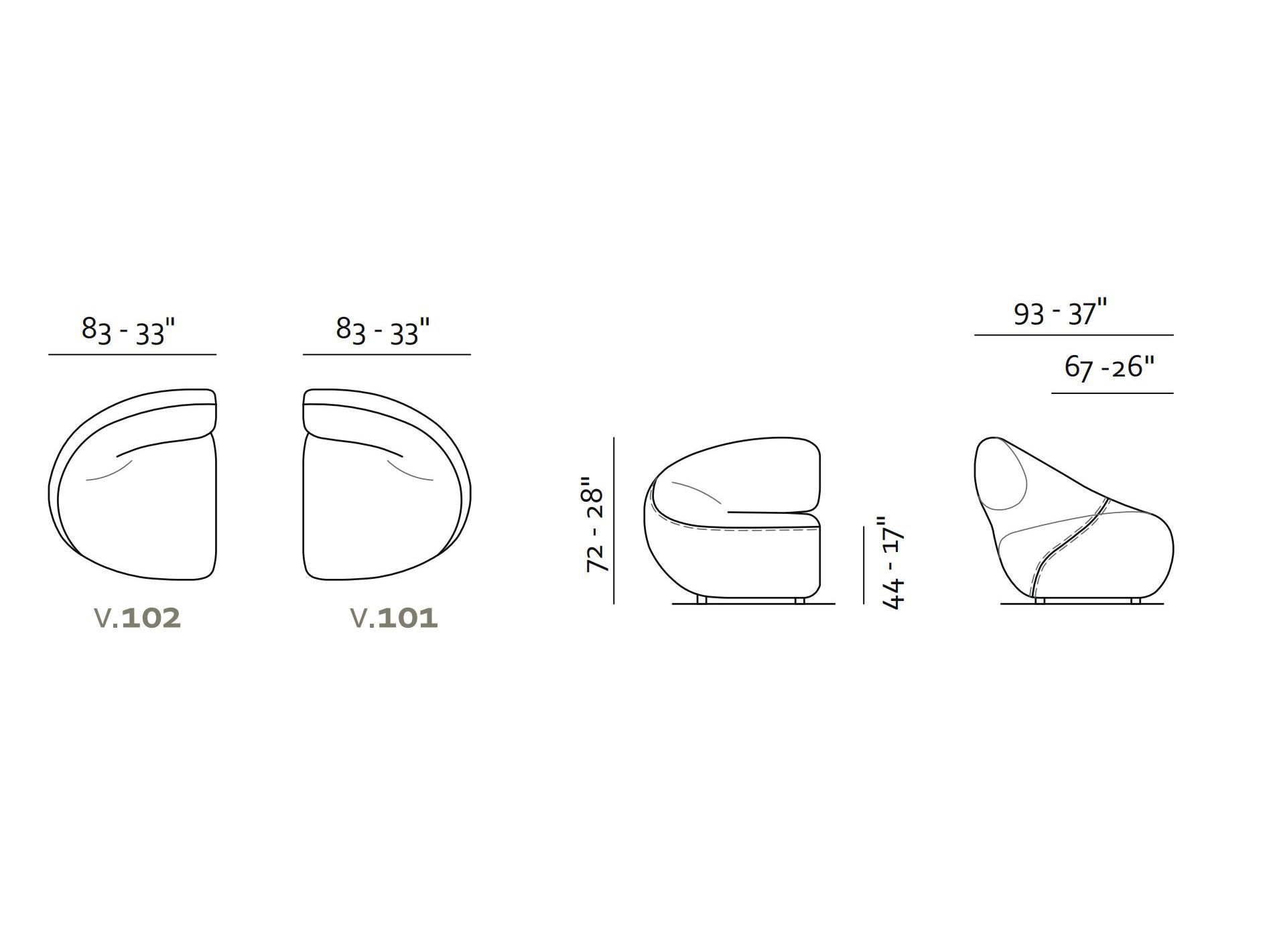 Тканевое кресло с подлокотниками и кожей Max Divani ABBRACCI ARCH-00067523 - Вид №6