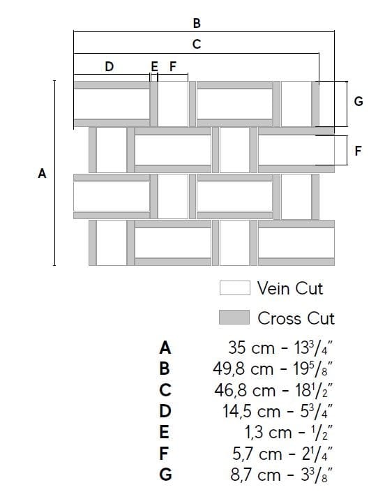 Мозаика из керамогранита Atlas Concorde Marvel Travertine ARCH-00001816 - Вид №12