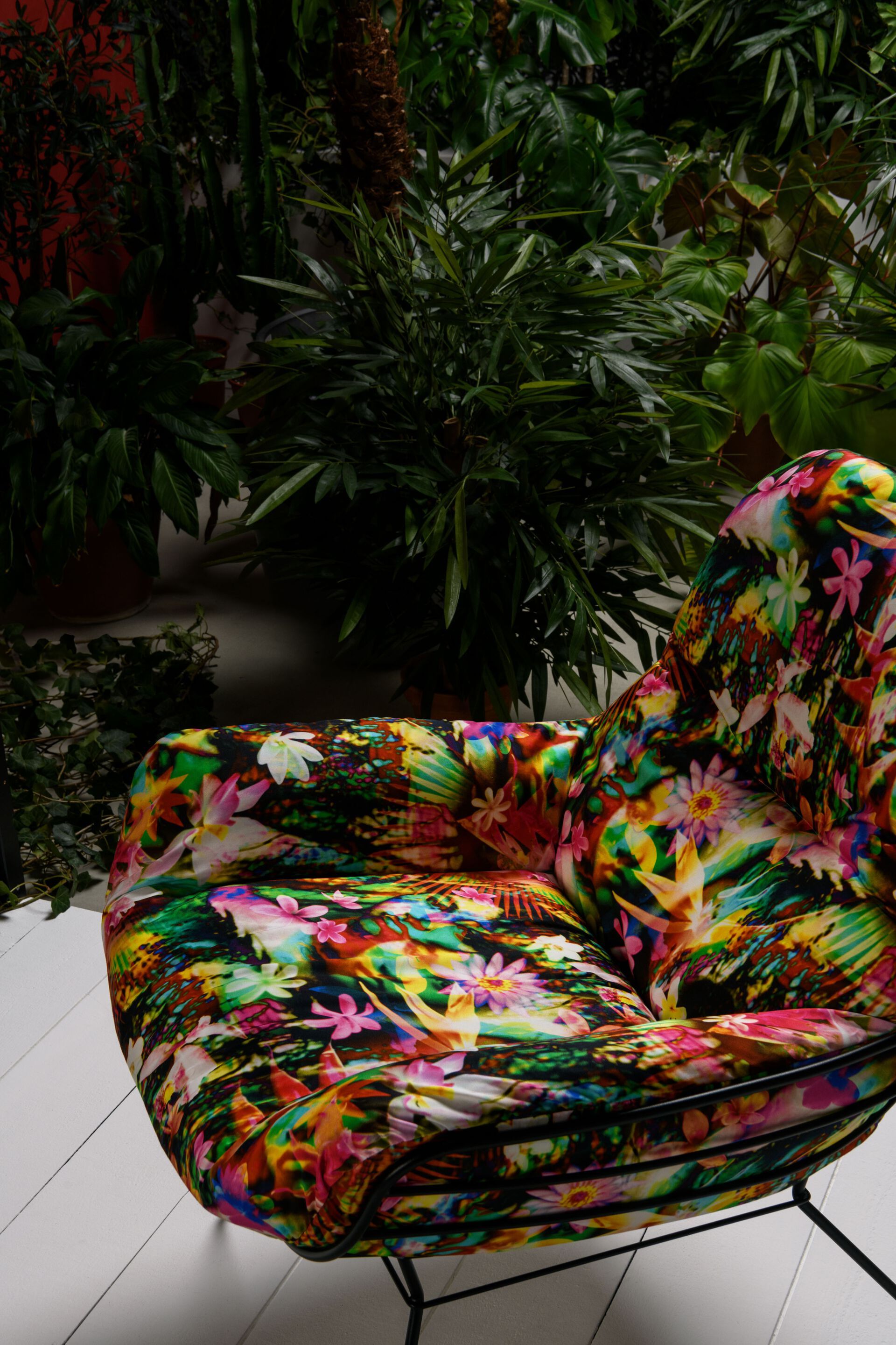 Хлопчатобумажная ткань с цветочным рисунком LELIEVRE Jean Paul Gaultier - La Croisière s'amuse ARCH-00103345 - Вид №4