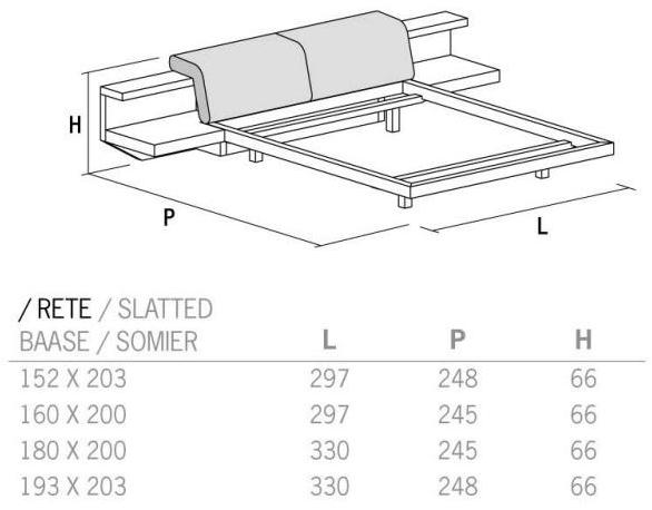 ZANETTE Двуспальная кровать из ткани с мягким изголовьем Morfeo sun-id-1486683 - Вид №8