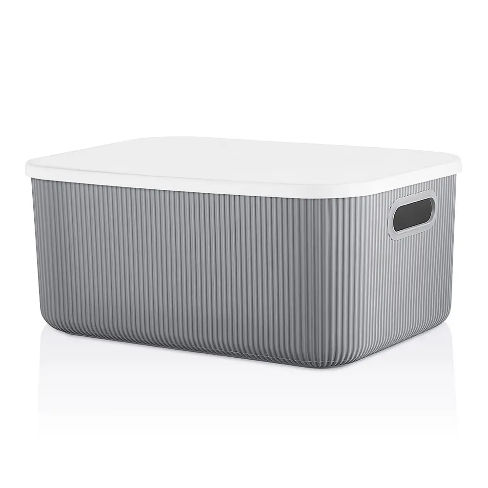 Корзинка для хранения Shell 13.4 л 26.1x37.4x16.4 см цвет серый 89385371 STLM-2015011 Santreyd