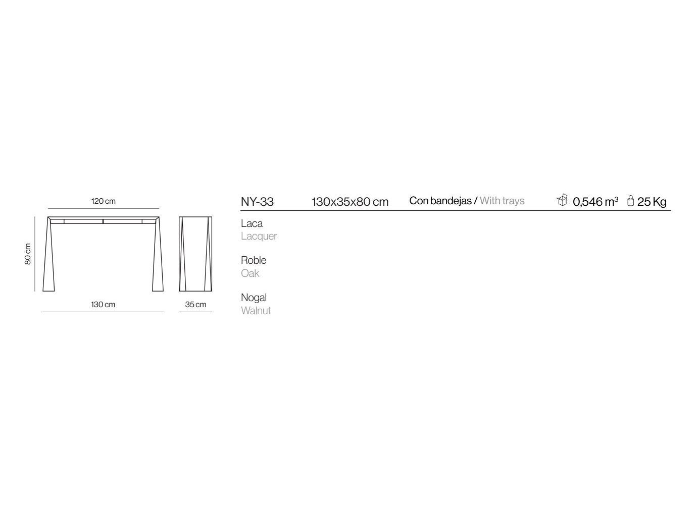 МДФ консоль с ящиками Kendo Mobiliario ARCH-00139243 - Вид №6